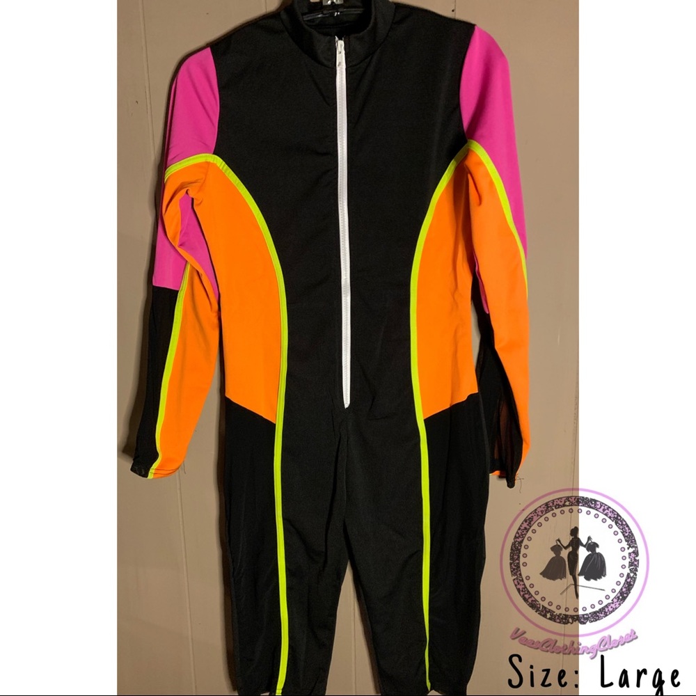 Bodycon Jumpsuit Romper - Zip Up V-Neck